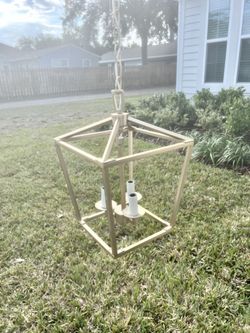 Brushed Gold pendant lights. 2