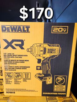 DeWalt 20V XR 1/2" Mid-Torque Impact Wrench DCF891B