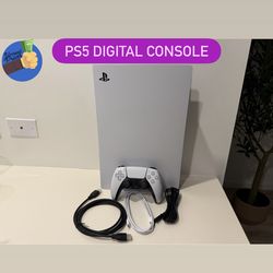 PS5 – PlayStation 5 Digital Console 🎮 | Controller + Cables