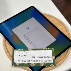 Apple IPad Pro 12.9 5th Gen Tablet - Pay $1 To Take It Home Today and pay the rest later.