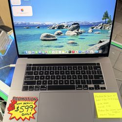 MacBook Pro 2019 16” Touch Bar Retina Intel Core i7@ 2.6GHz, 16GB DDR4 Ram, 512GB SSD, Radeon Pro 5300M 4GB Graphics, latest macOS Tahoe.Comes with Ch