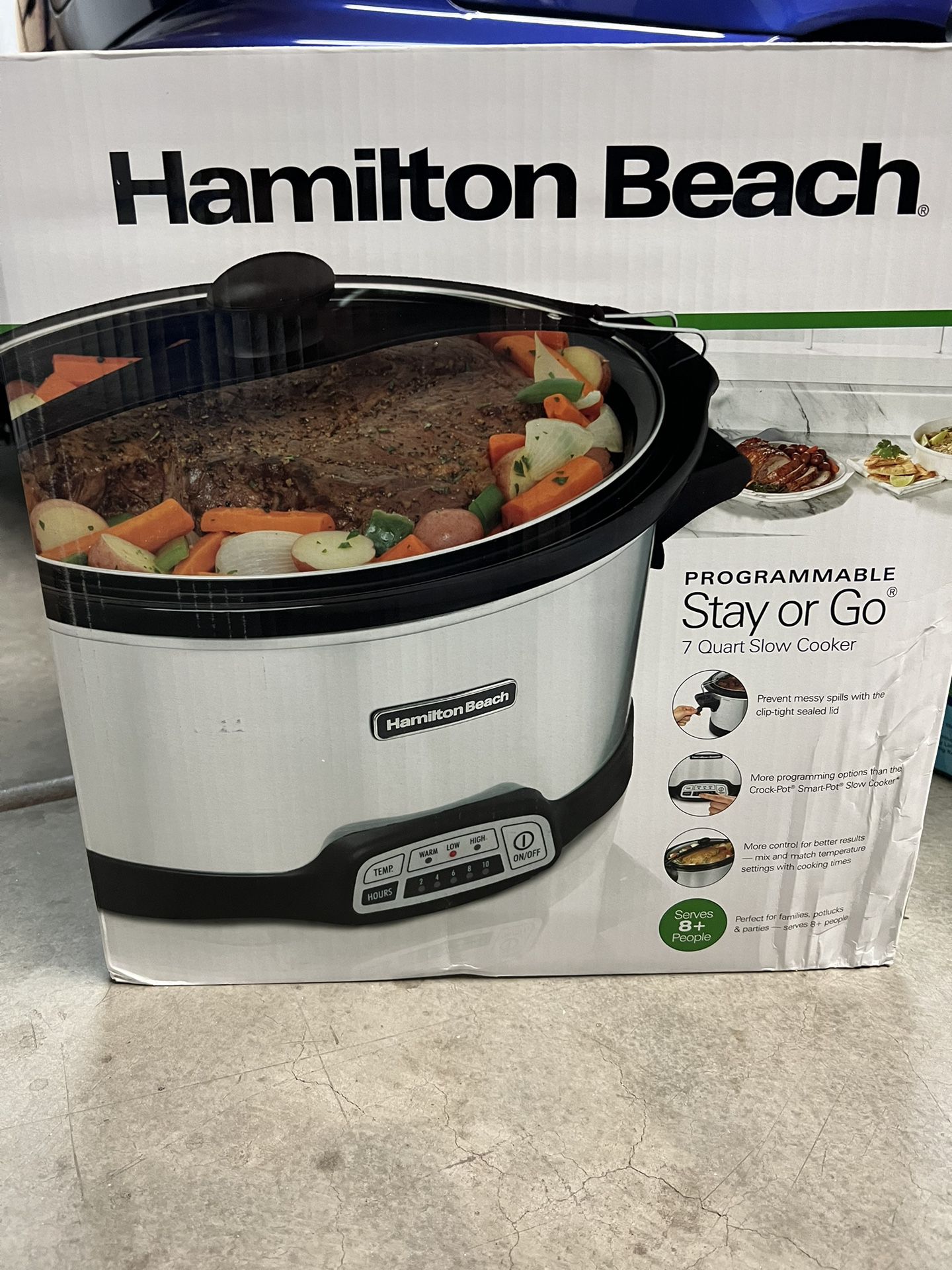 Stay or Go Programmable 7 Qt. Slow Cooker