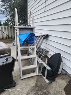 Swimming pool ladder