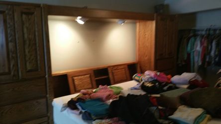 Bed frame include mattress with a lots of storage