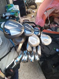 Callaway 12 Piece Golf Set  (Edge+Big Bertha Combo) and Pebble Beach Golf Bag With Accessories (Basic Starter Kit) $475 obo