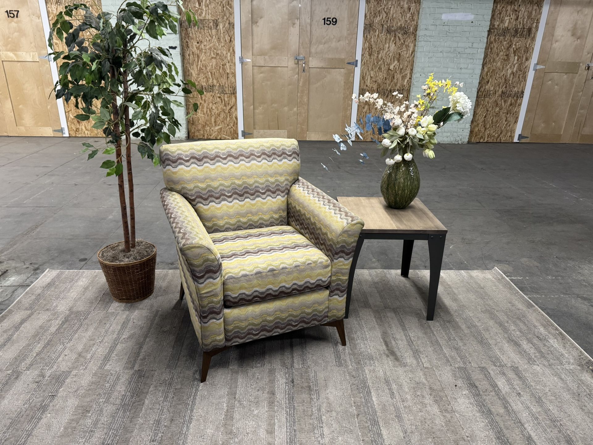 Chevron Patterned Armchair