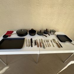 Kitchen Ware, Pots, Pans, Utensils 