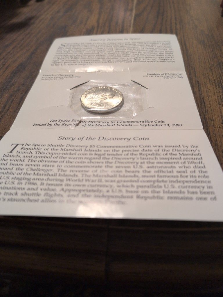 Coin Of the Marshall Islands Sep 29 88