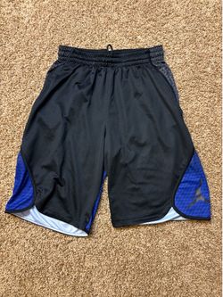 Jordan Dri Fit Basketball Shorts Mens Size Medium Black Blue