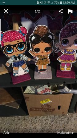 LOL DOLLS center pieces 6 x $50
