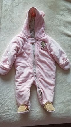 Infant girl 6M winter warm bodysuit romper jumpsuit