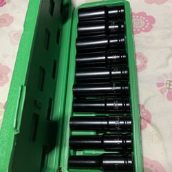 new 1/2 metric socket set 