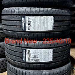 (4) - 235/40/19 Radar Dimax AS-9 Tires