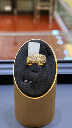 14k Solid Gold Men's Ring Natural Diamonds