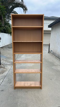 Wooden bookshelf