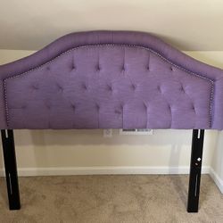 Danni Upholstered Metal Panel Headboard 