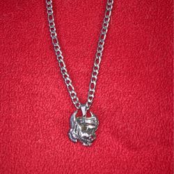 Stainless Steel Harley Davidson Necklace