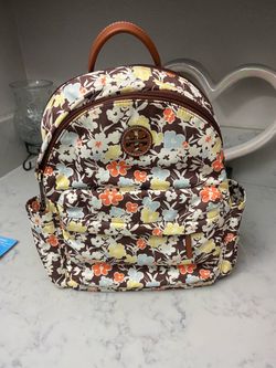 Tory Burch Floral Nylon Backpack