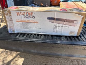 24” stainless steel spillway with LED light bar