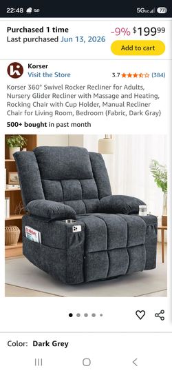 Recliner with Massage and Heating