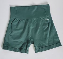 AYBL Green High-Waist Seamless Shorts