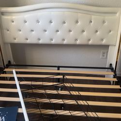 Queen LED ligh bed frame