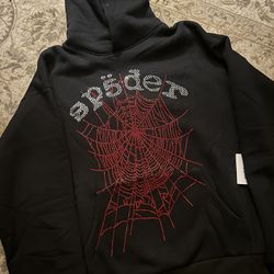 Rhinestone Spider Hoodies 