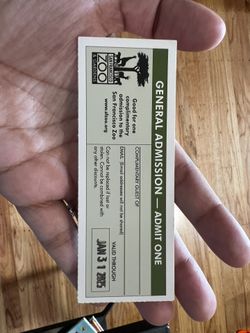 SFO Zoo Ticket
