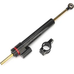 Adjustable Steering Direction Damper Carbon Fiber Motorcycle Parts Fits Lightweight Stabilizer Handles Universal