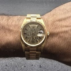 Rolex Day-Date 36mm Yellow Gold Anniversary Dial