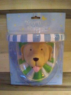 NEW UNOPENED Kelly B. Rightsell Decorative Dog Wall Shelf