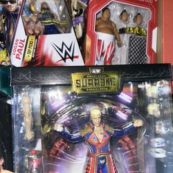 Wwe And aew Action Figures 