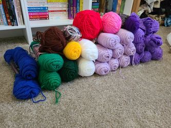 23+ Yarn Skeins, Assorted Colors