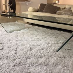 Boconcept One Piece Glass Sofa Table