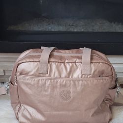 Kipling Popper Baby Bag Rose Gold Metallic