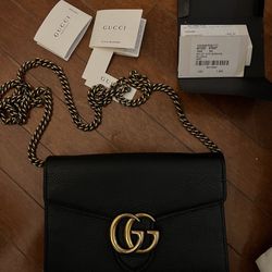 Gucci Marmont Chain Wallet 