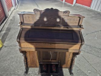 Antique Swan Pump Organ