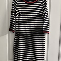 Talbots Striped Shift Dress Size M (NWT)