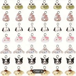 Cute Cartoon Resin Pendant Anime Style Charms For DIY Bracelets Necklace Keychain Jewelry Making, 3D Mini Charms Pendant Ornament