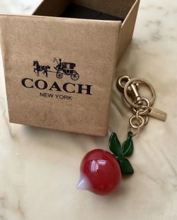 Coach Turnip for luck keychain charm new amazing