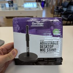 On-Stage DS7200B - Adjustable Desktop Mic Stand Black Color New