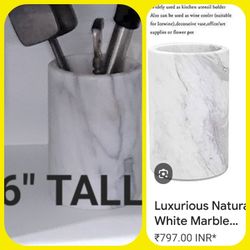 ** MARBLE UTENSIL  AND 4 COASTERS **..BOTH
