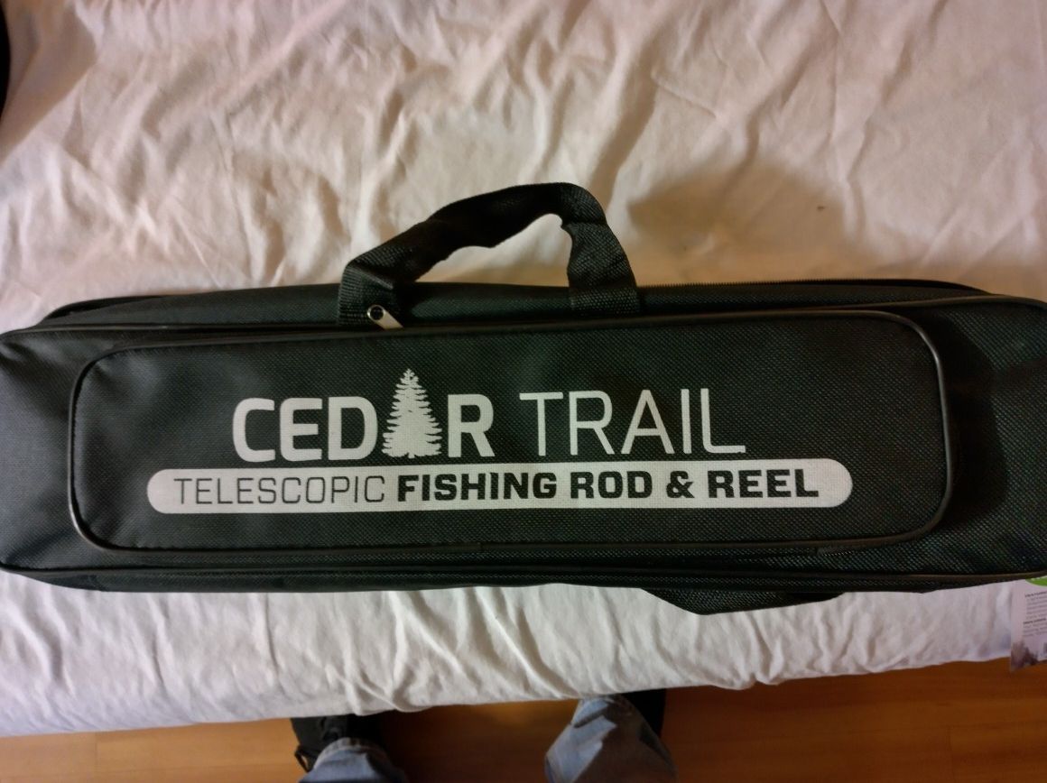 Cedar Trail Telescopic Fishing Rod And Reel With Carrying Bag for Sale in  Rancho Mirage, CA - OfferUp