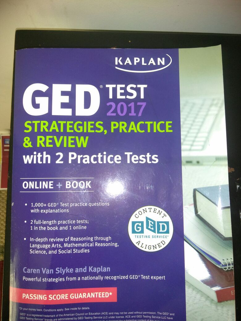 GED test study book 2017