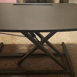 Black Adjustable Standing Desk Converter