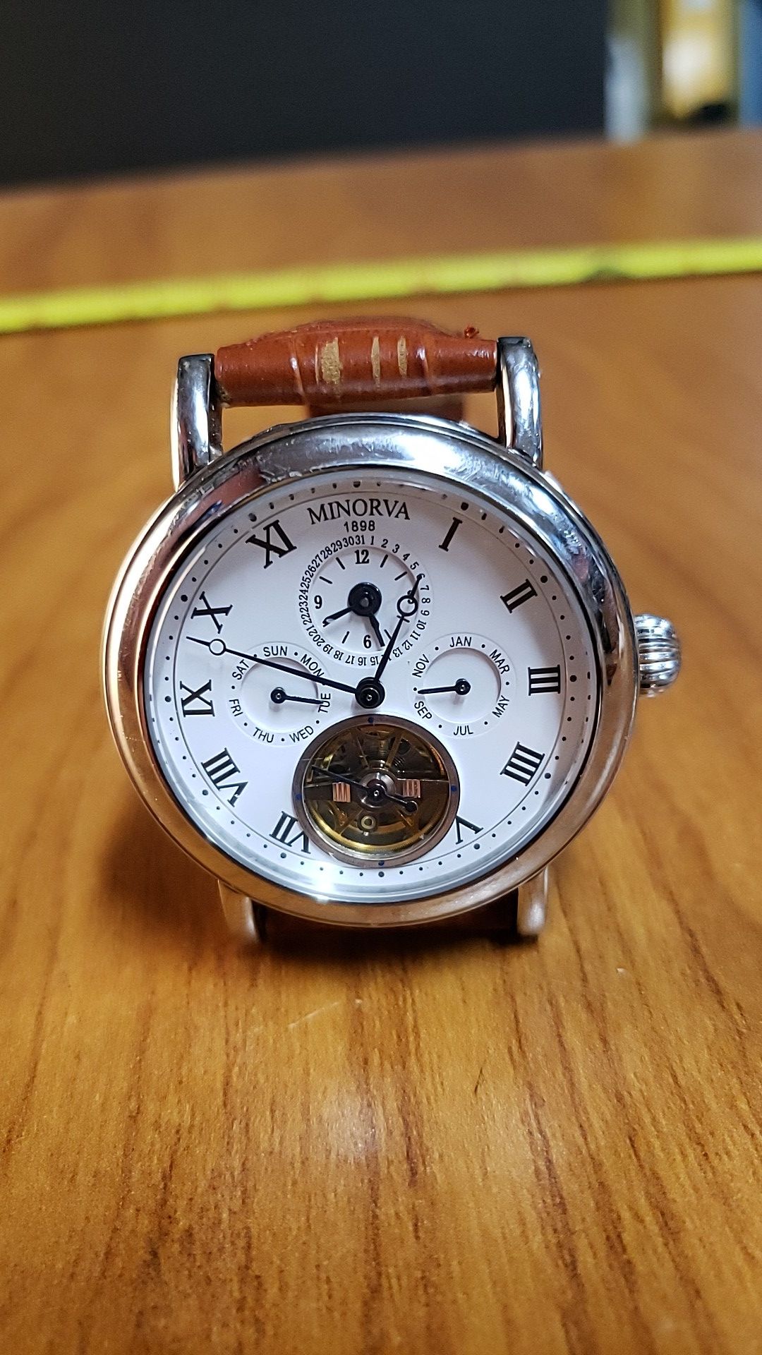 Men's Watch , Minorva 1898 Automatic Mechanical Wristwatch