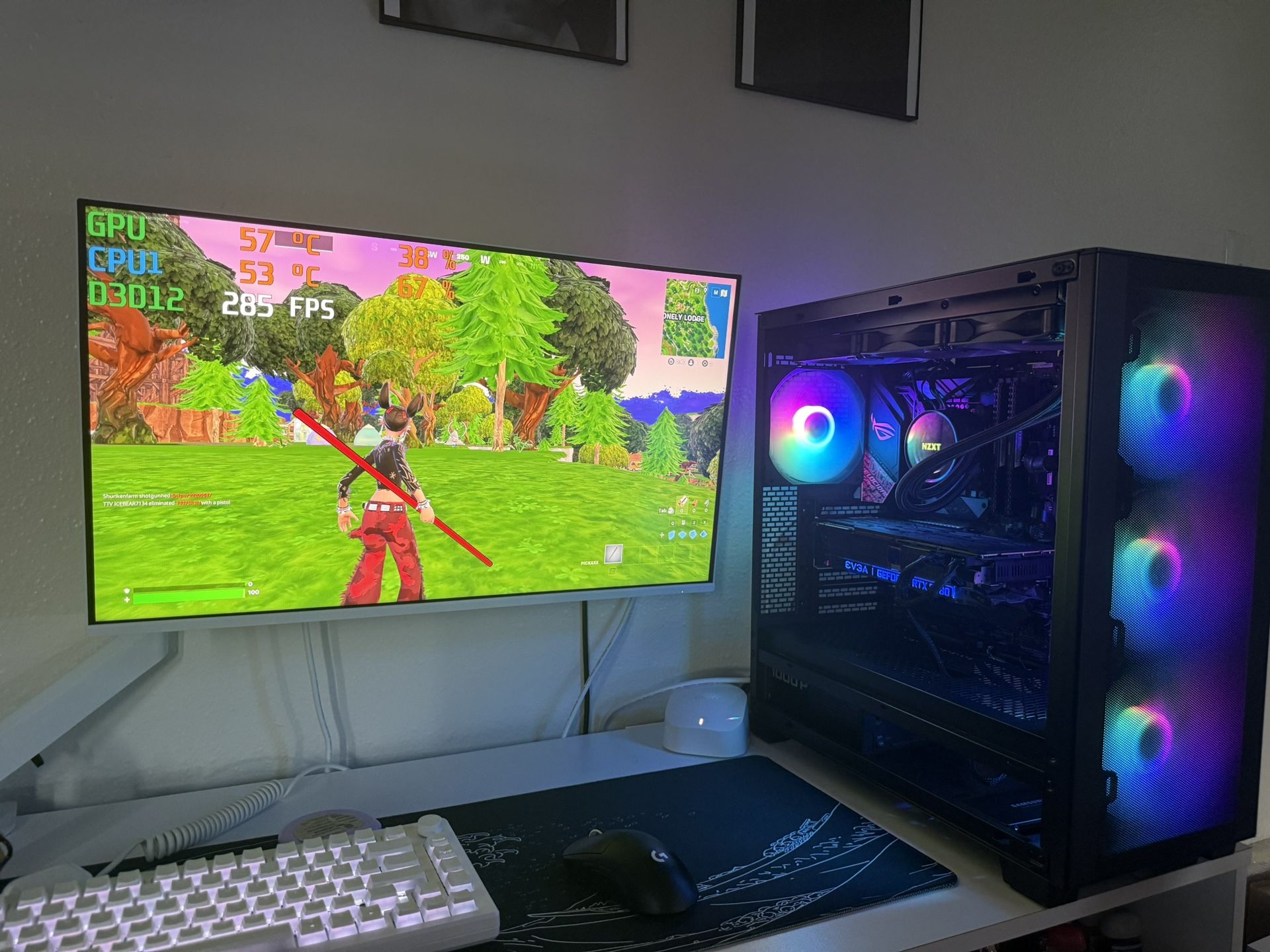 Black Gaming Pc Computer Desktop RTX 2080 / i7-8700