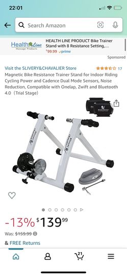 Bike trainer with power sensor