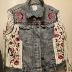 Denim Jacket Colorful Design 