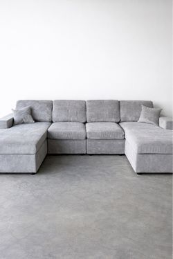 🔥 New Oversized U-Shape Couch Sectional Sofa $10 Down